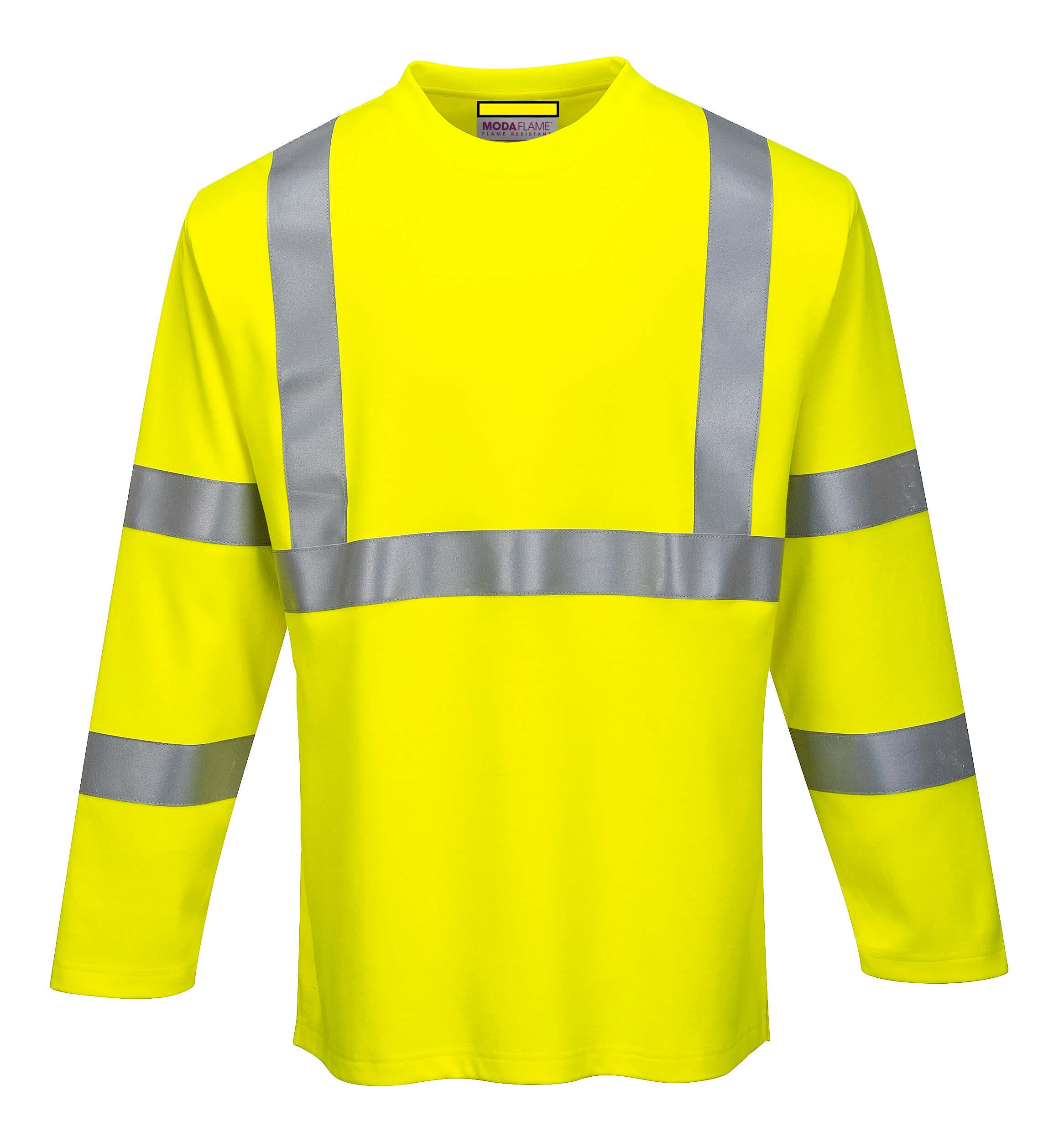 High Visibility Flame Resistant Long Sleeve T Shirt, PFR96 — view 2