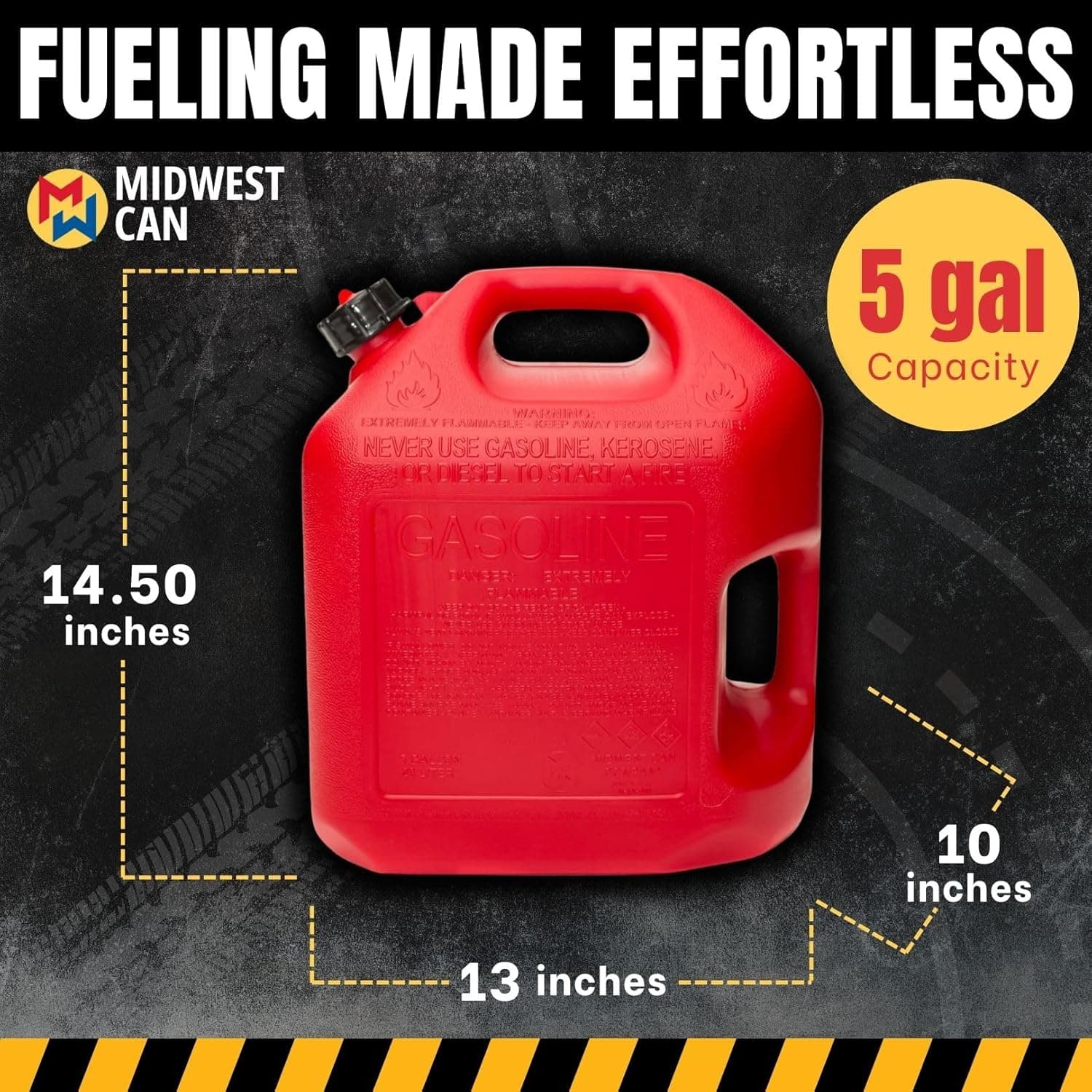 5 Gallon Safety Gas Can with FlameShield® Protection — view 3