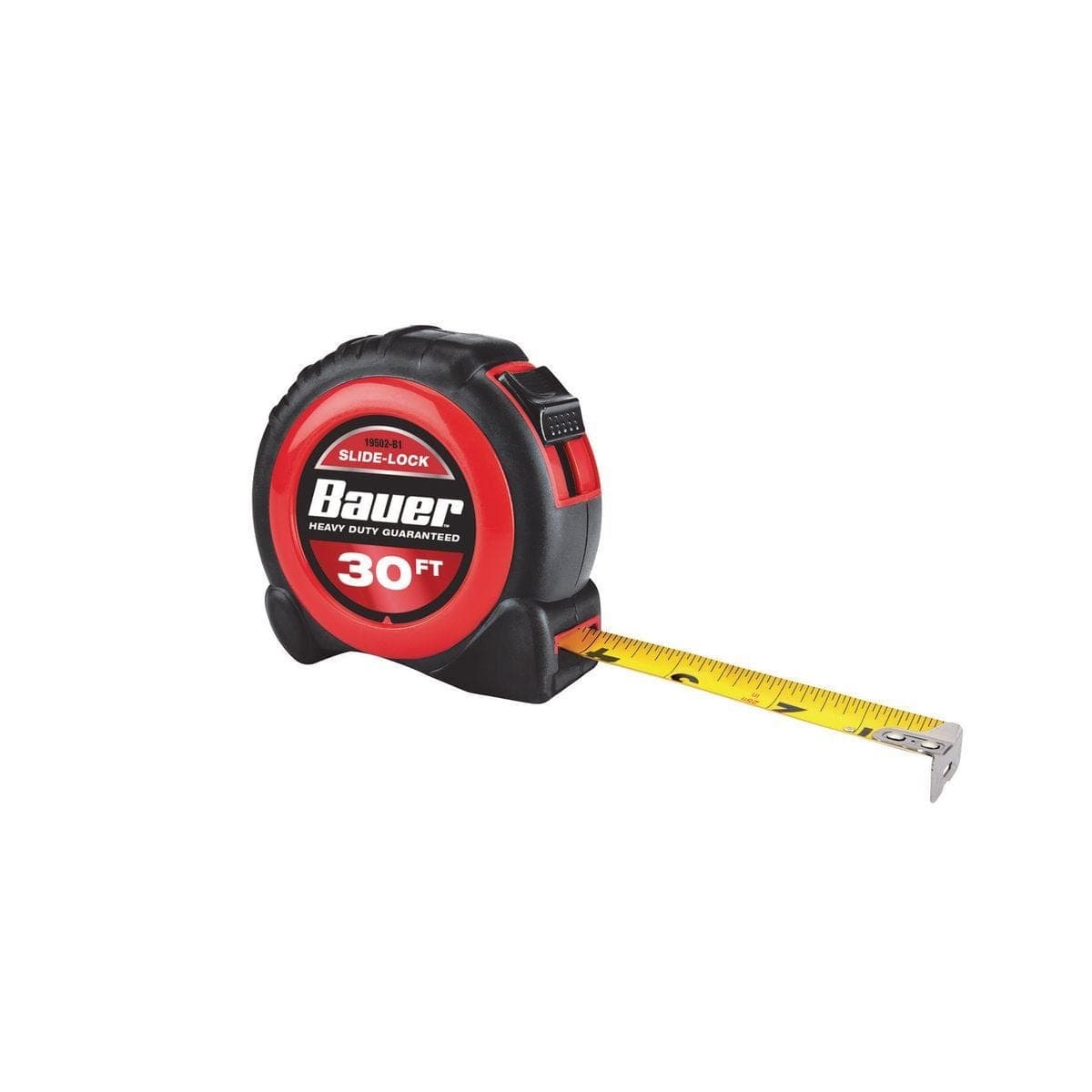 BAUER 30 ft. x 1 in. Slide-Lock Tape Measure