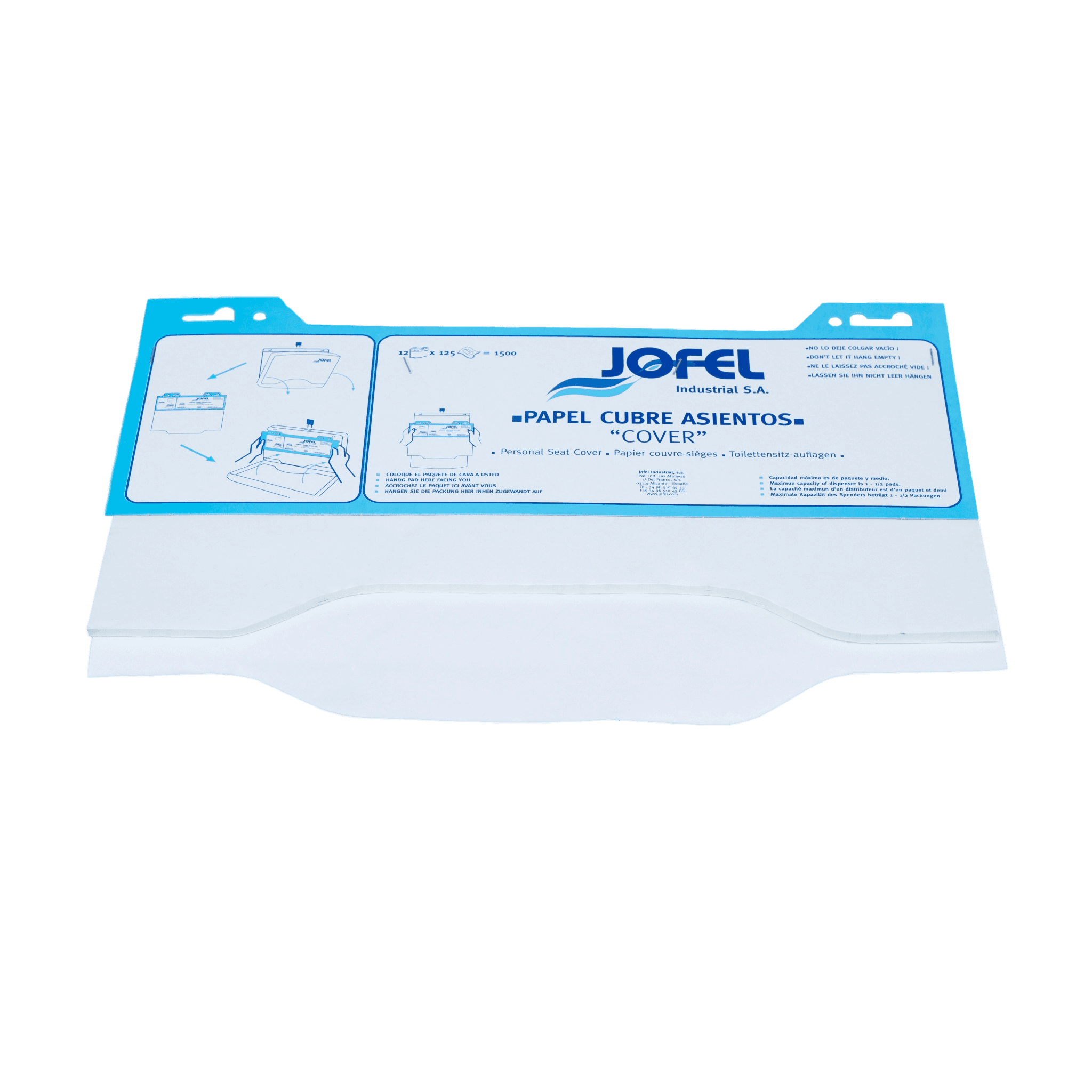 TOILET TISSUE SEAT COVERS (125 covers)