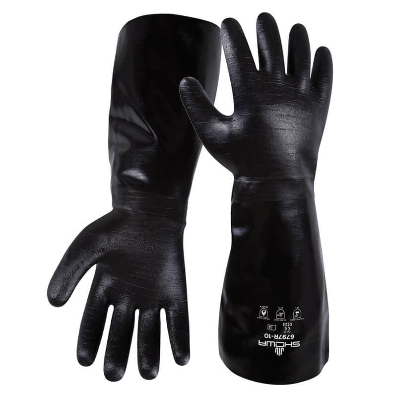 Showa 7714R Black Knight Chemical Resistant Gloves