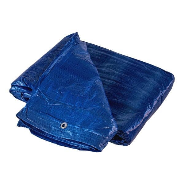 Blue and Silver Poly Tarps