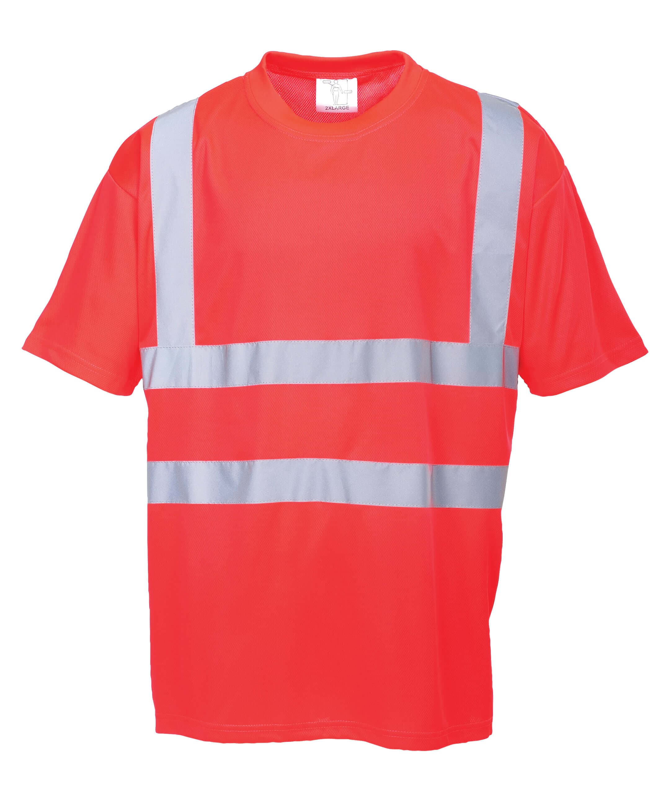 TS270R Classic Red Reflective T-Shirt Short Sleeve