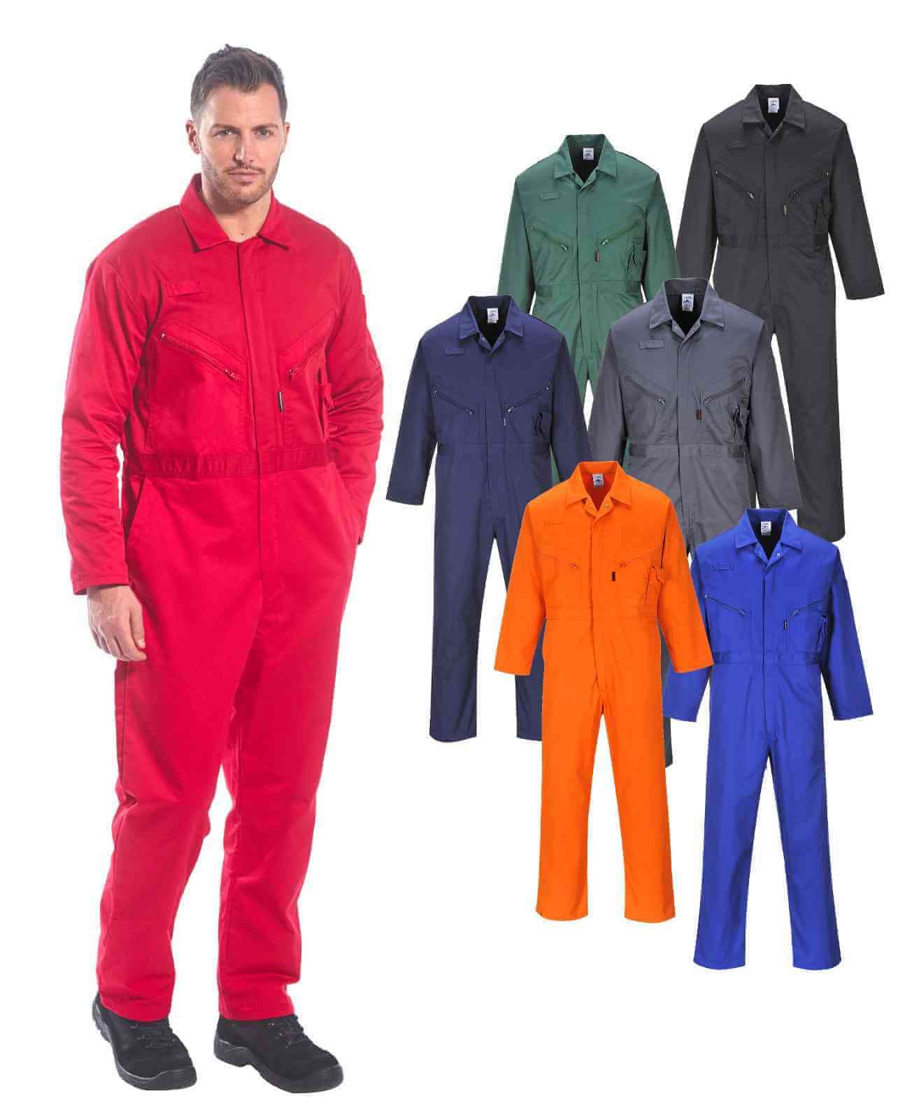 Schoolfield Zipper Coverall, 7 oz, PC813