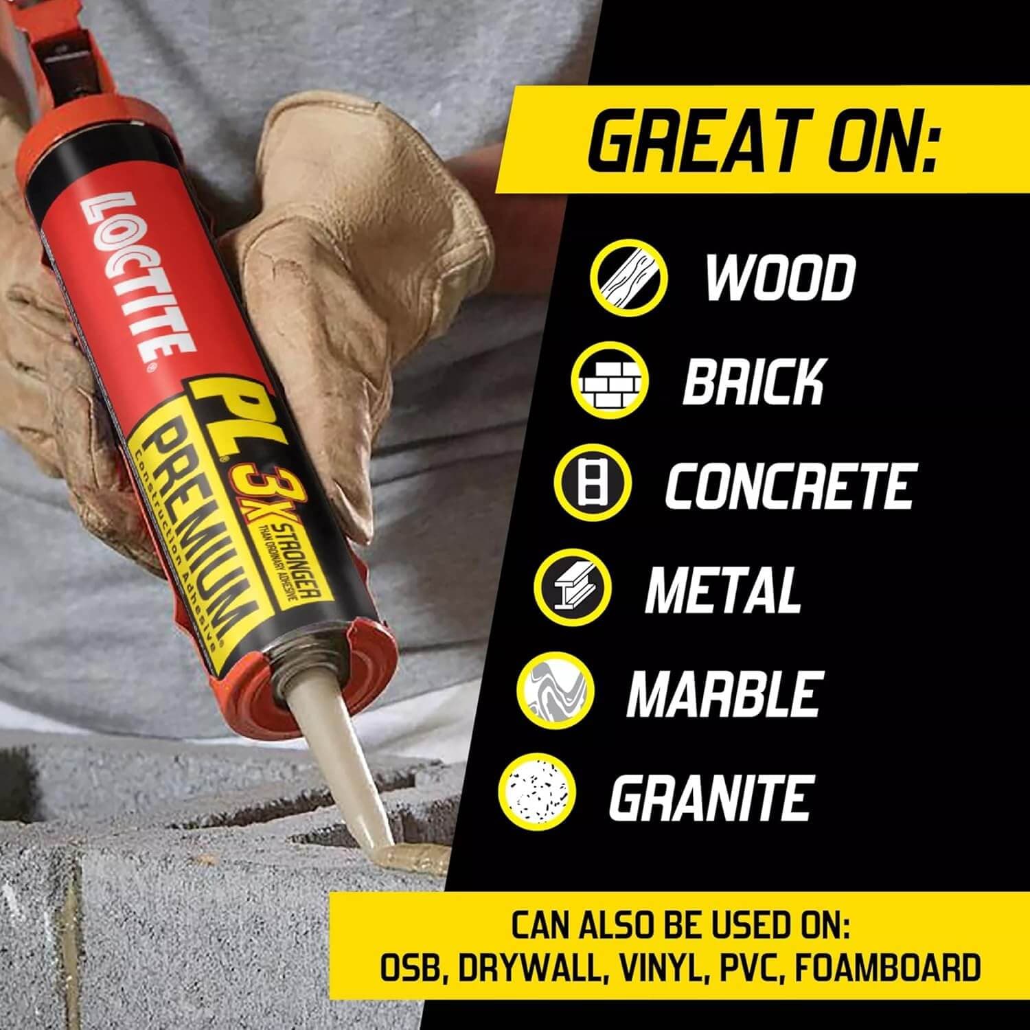 Loctite Premium 3X Multi-Purpose Polyurethane Construction Adhesive — view 5