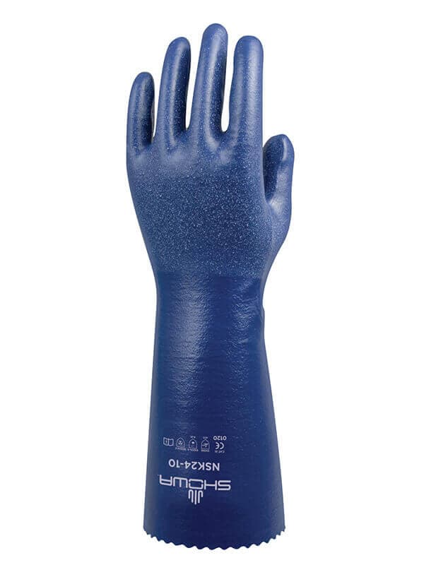 SHOWA® NSK-24™ 14" Knit Lined Nitrile Coated Chemical Glove
