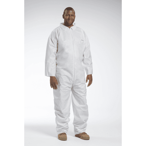 Posiwear BA 3600 White Disposable Coveralls